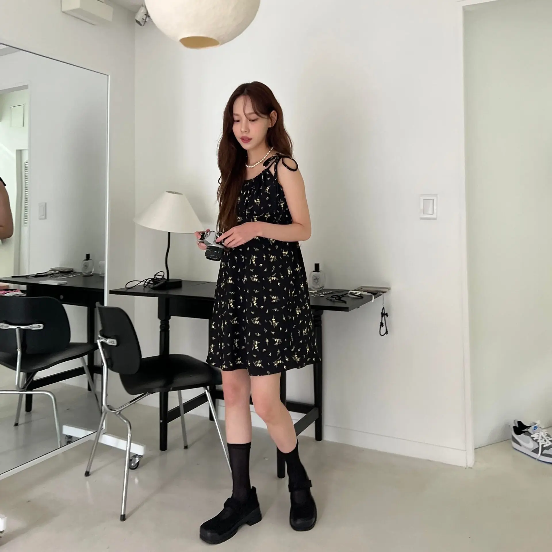 夏季細緻面料襪 (2色)