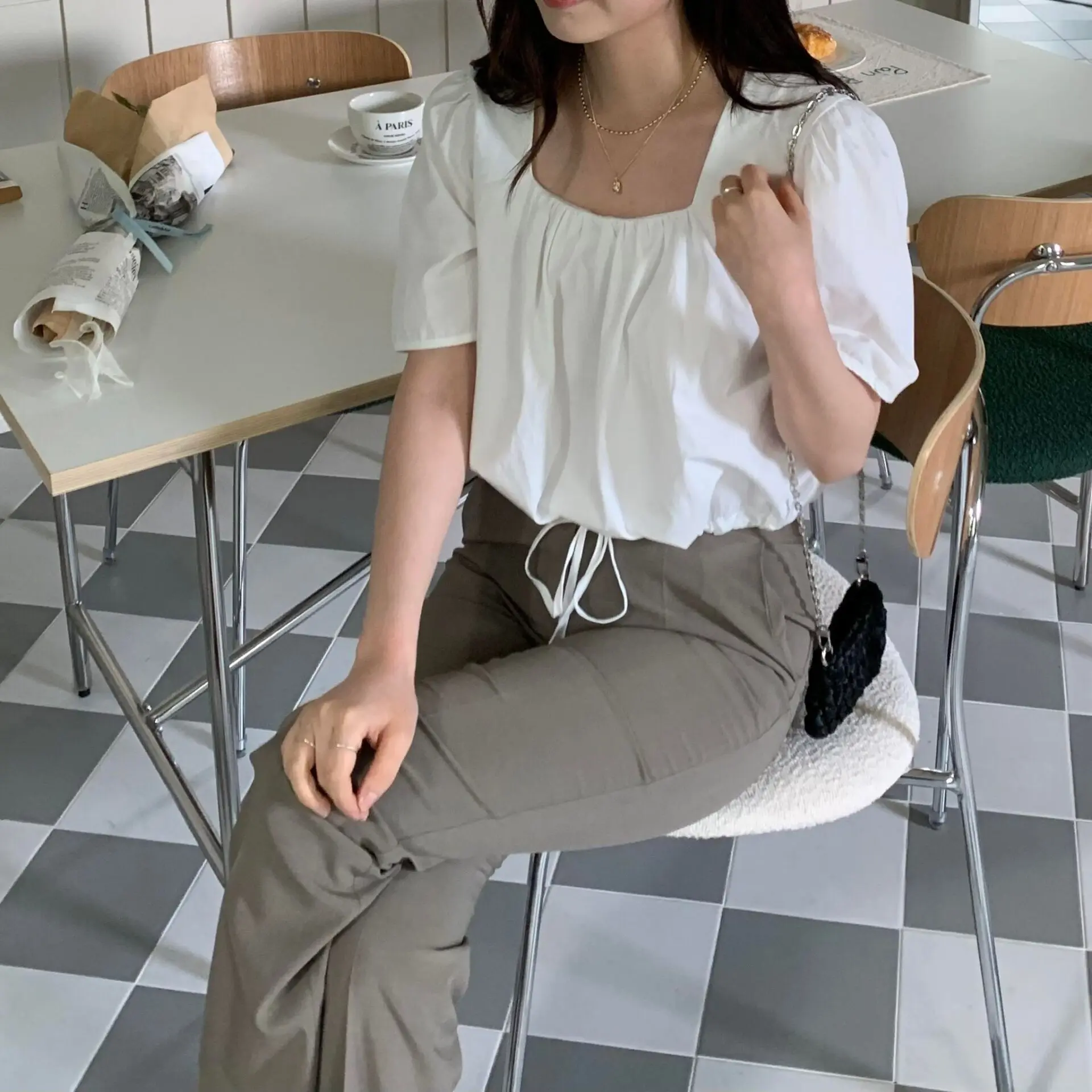 艾麗爾金屬圓珠雙鍊