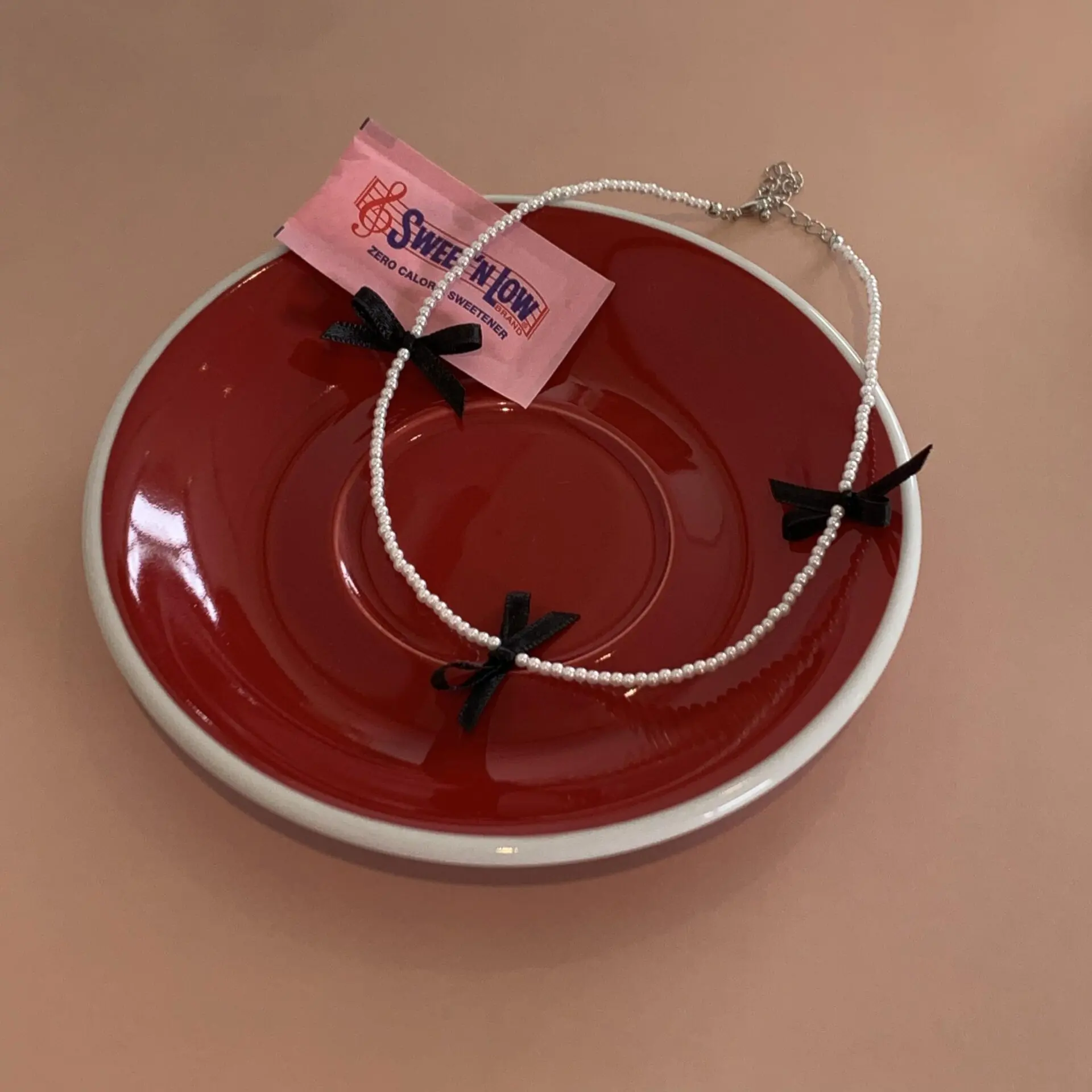 ribbon珍珠項鍊