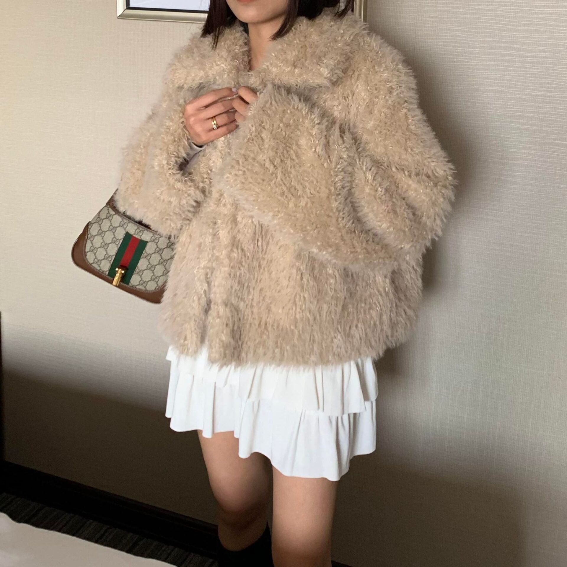 高級感小名媛毛毛外套