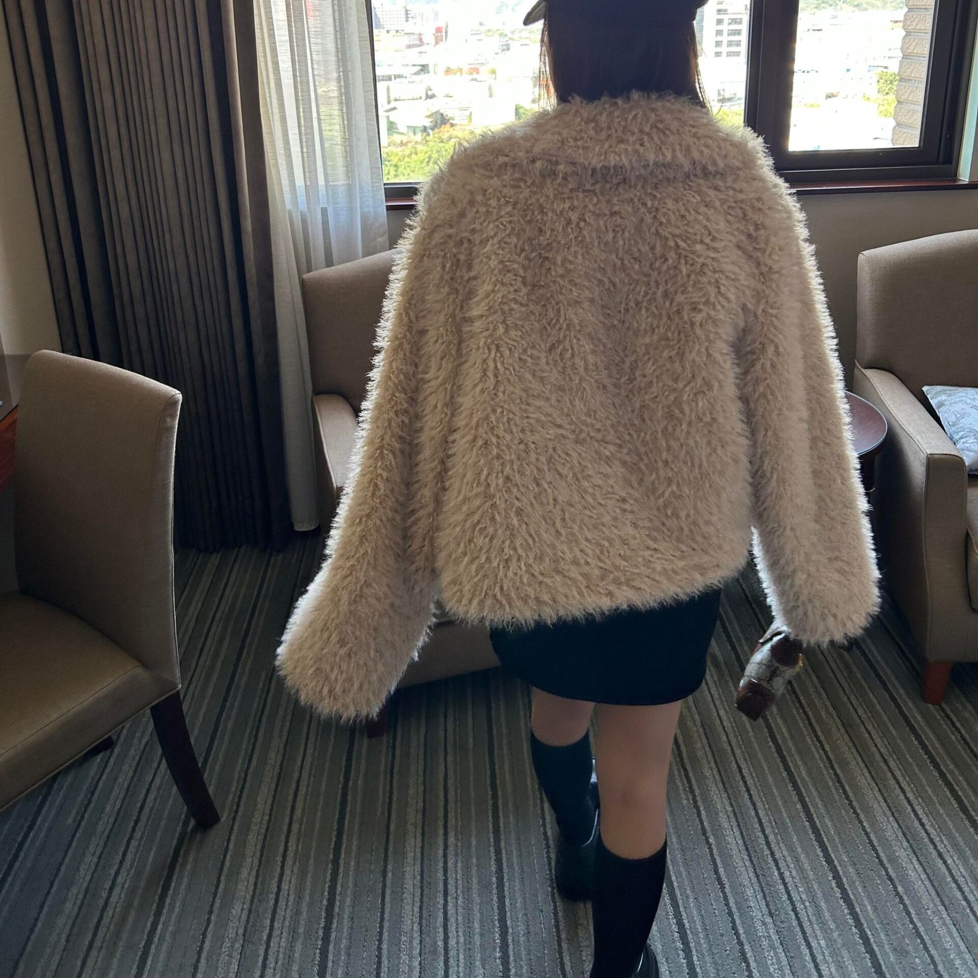 高級感小名媛毛毛外套