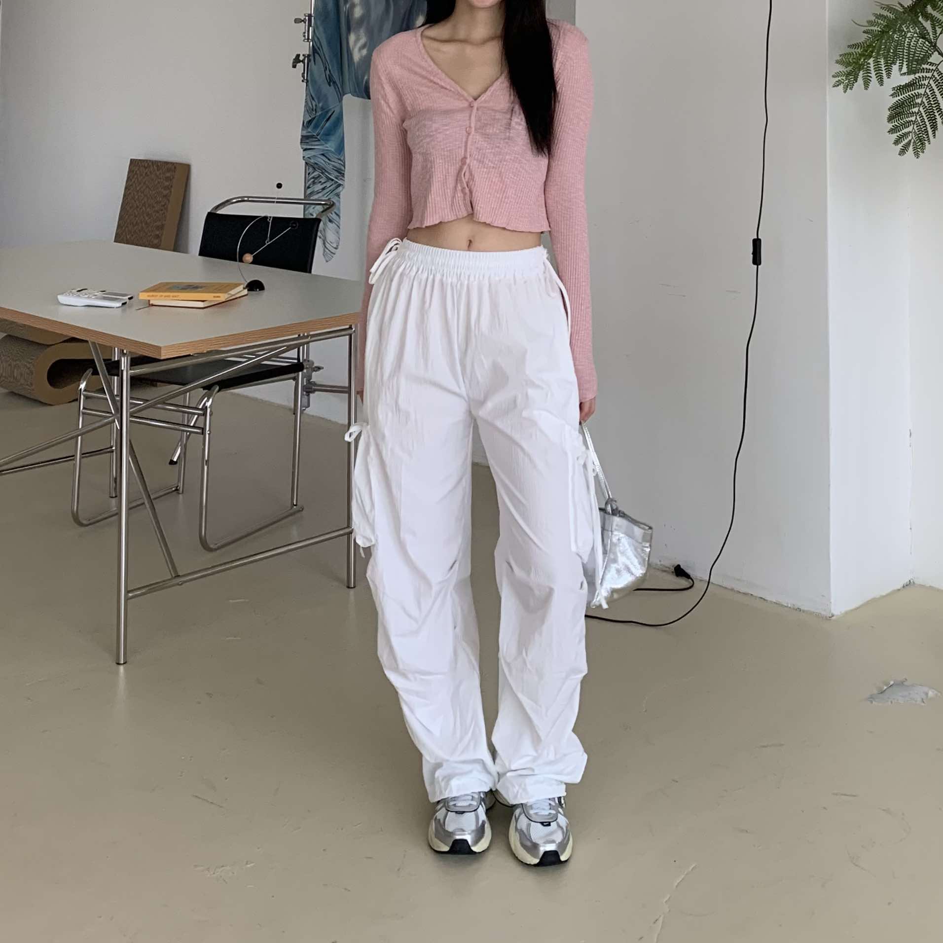 好身材短版排扣上衣  (粉)