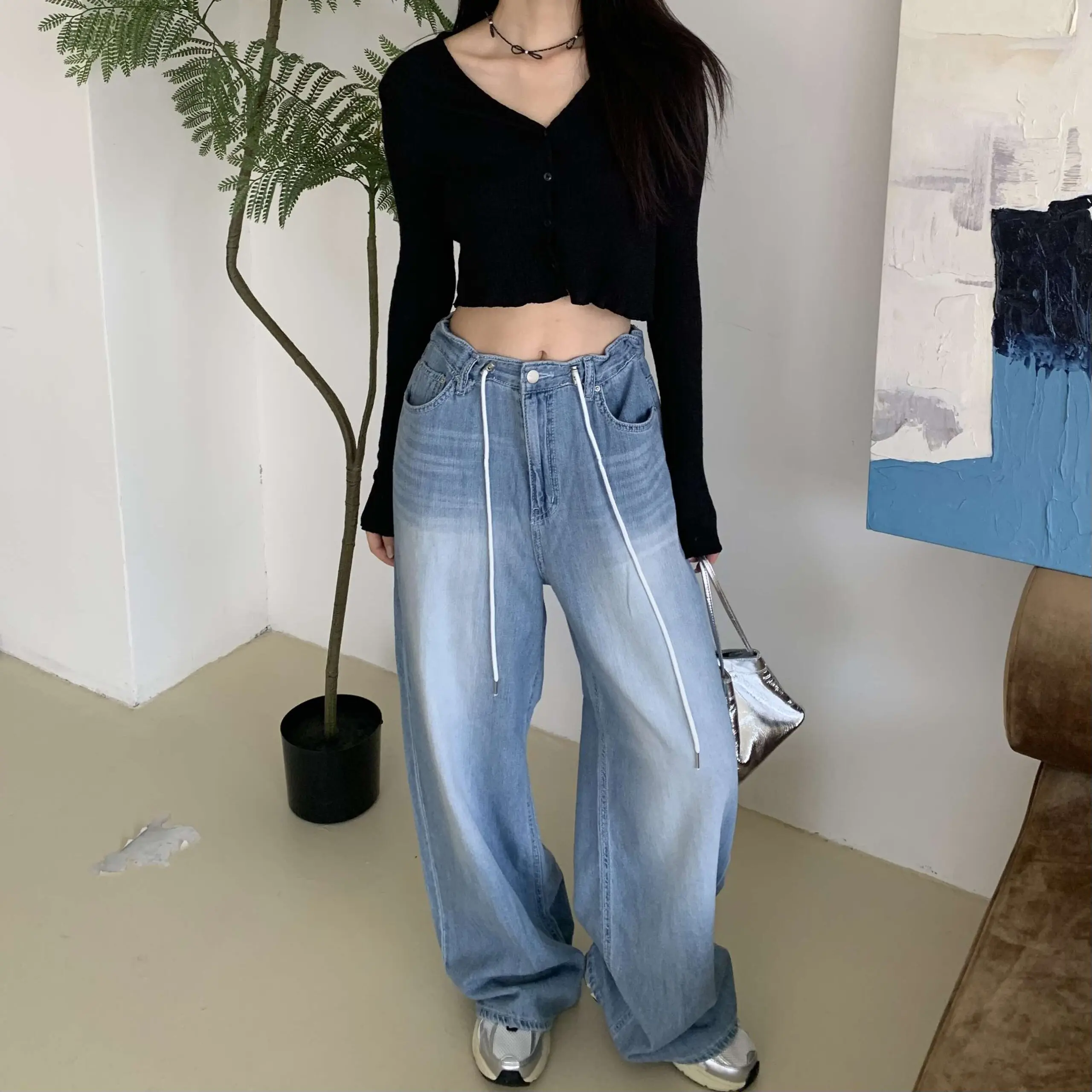 好身材短版排扣上衣  (黑)