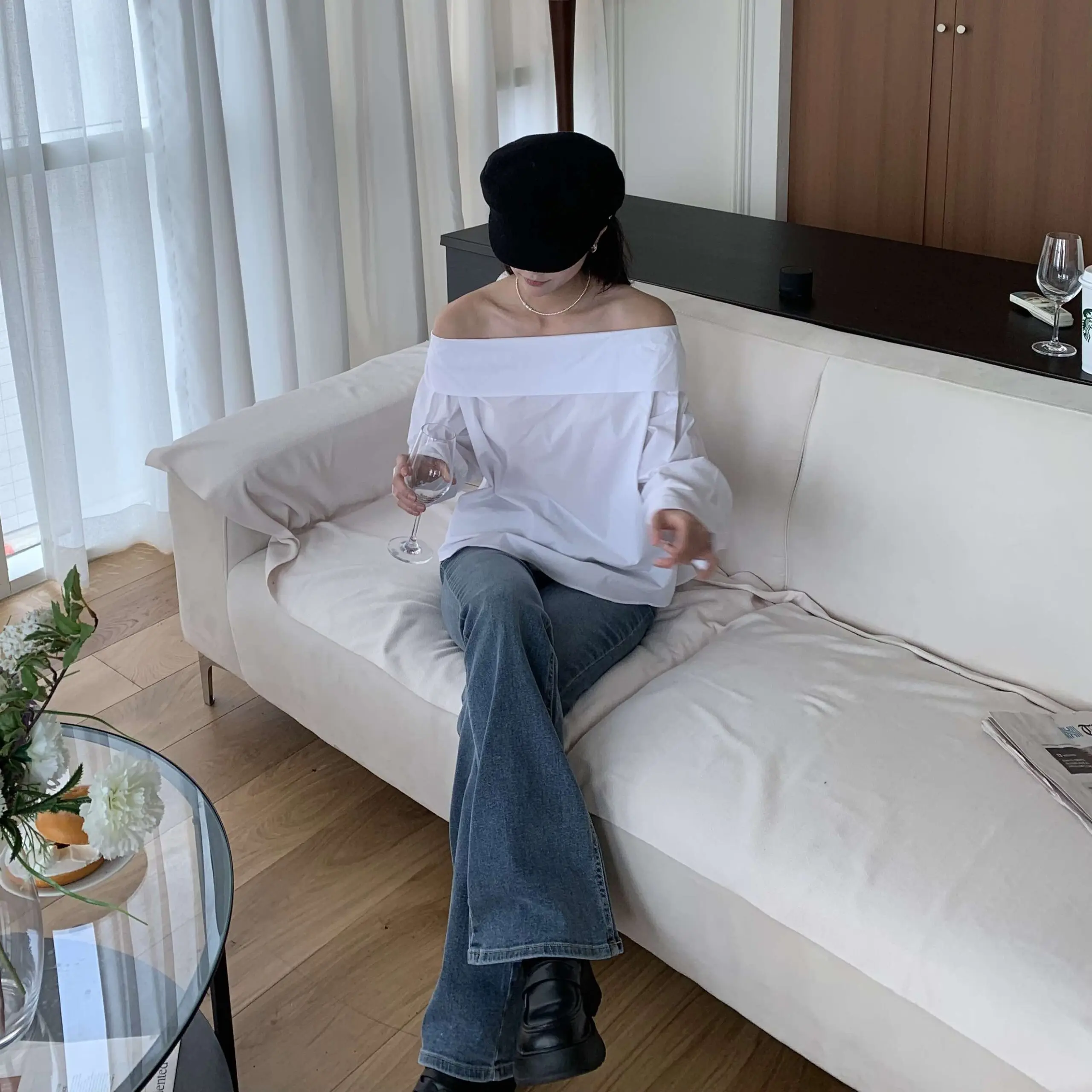 必入手秋季彈性小喇叭牛仔褲
