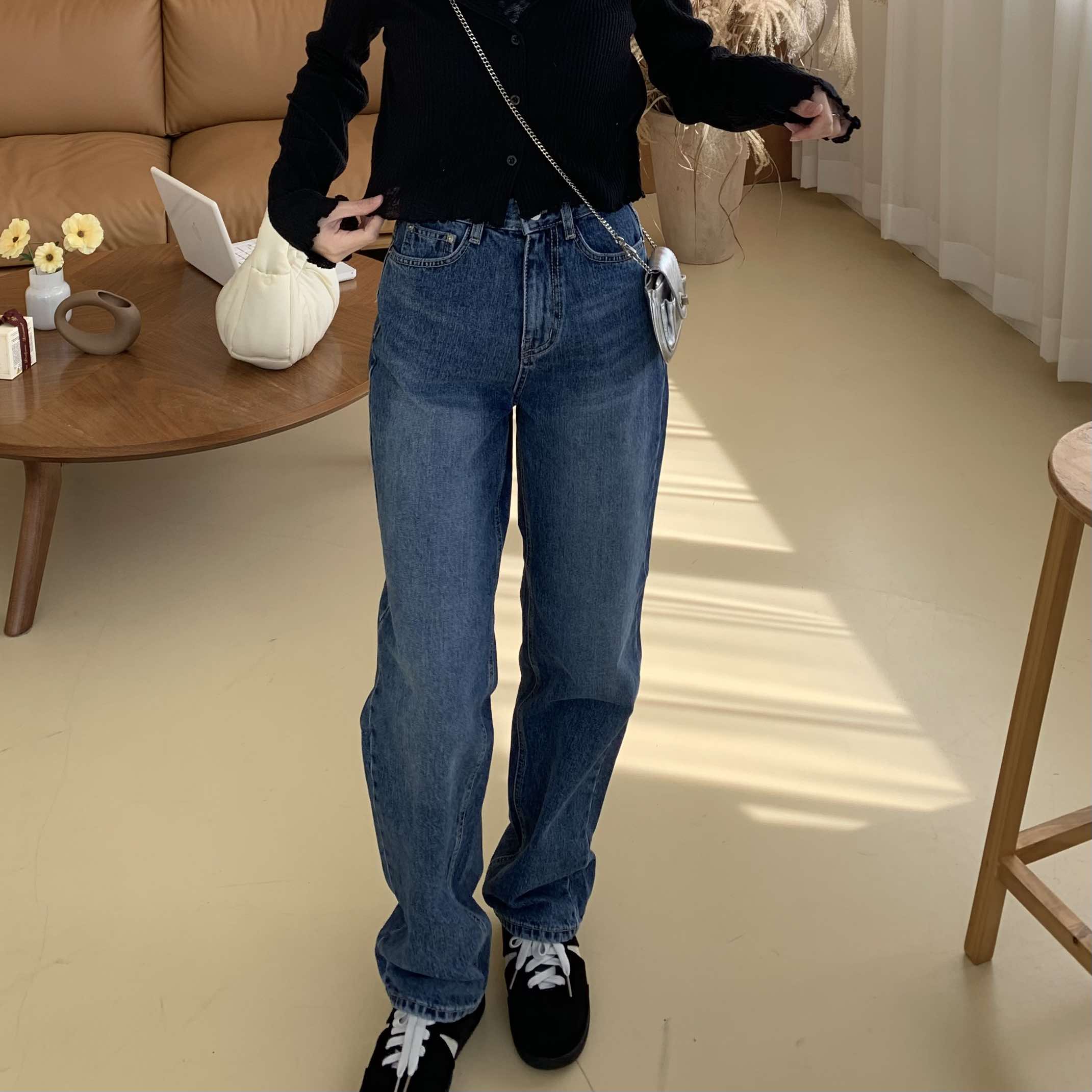 完美版型丹寧小直筒褲