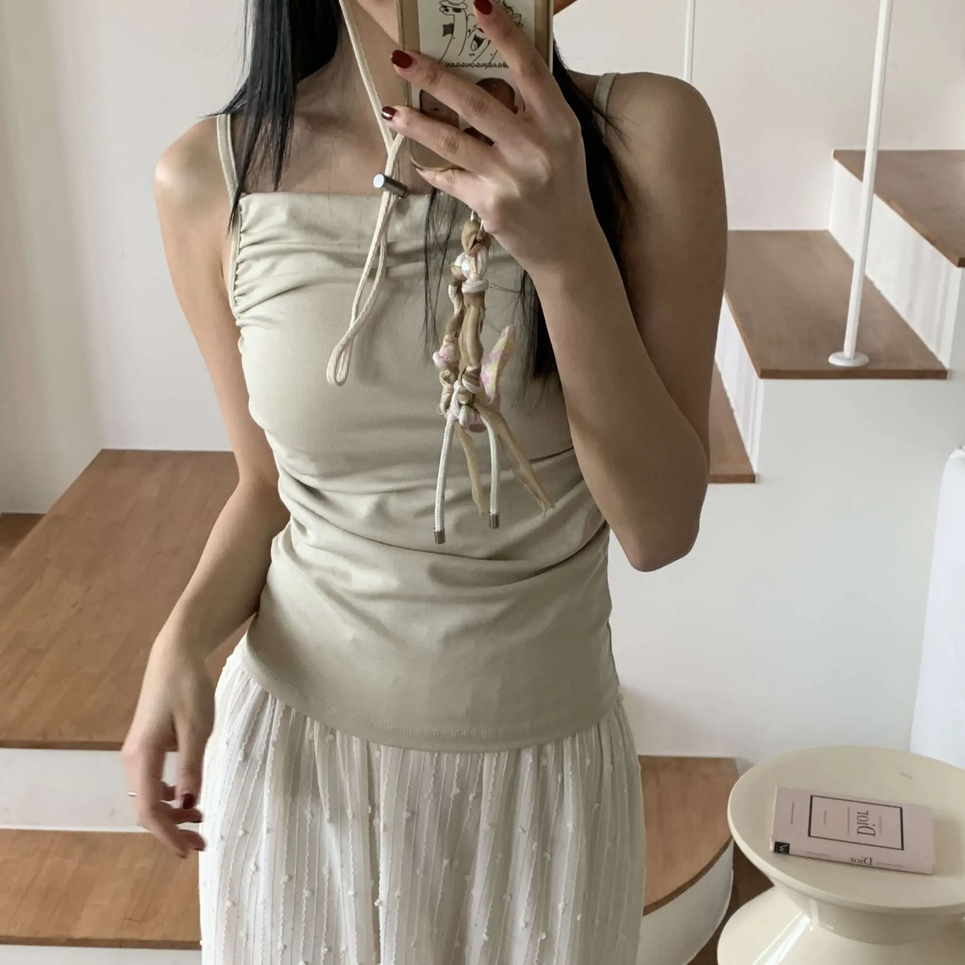 好身材抓皺bra top (杏)