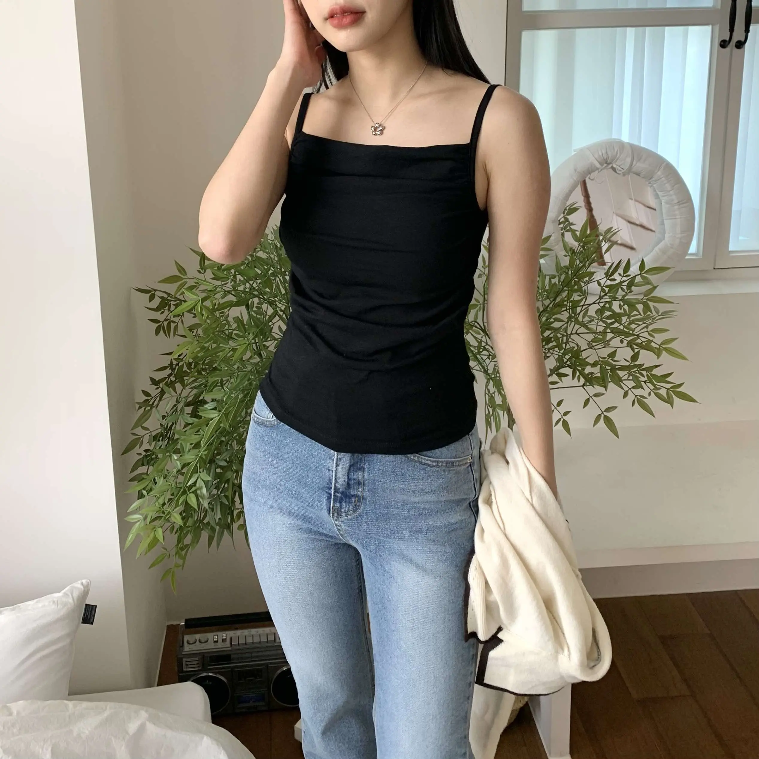 好身材抓皺bra top (黑)