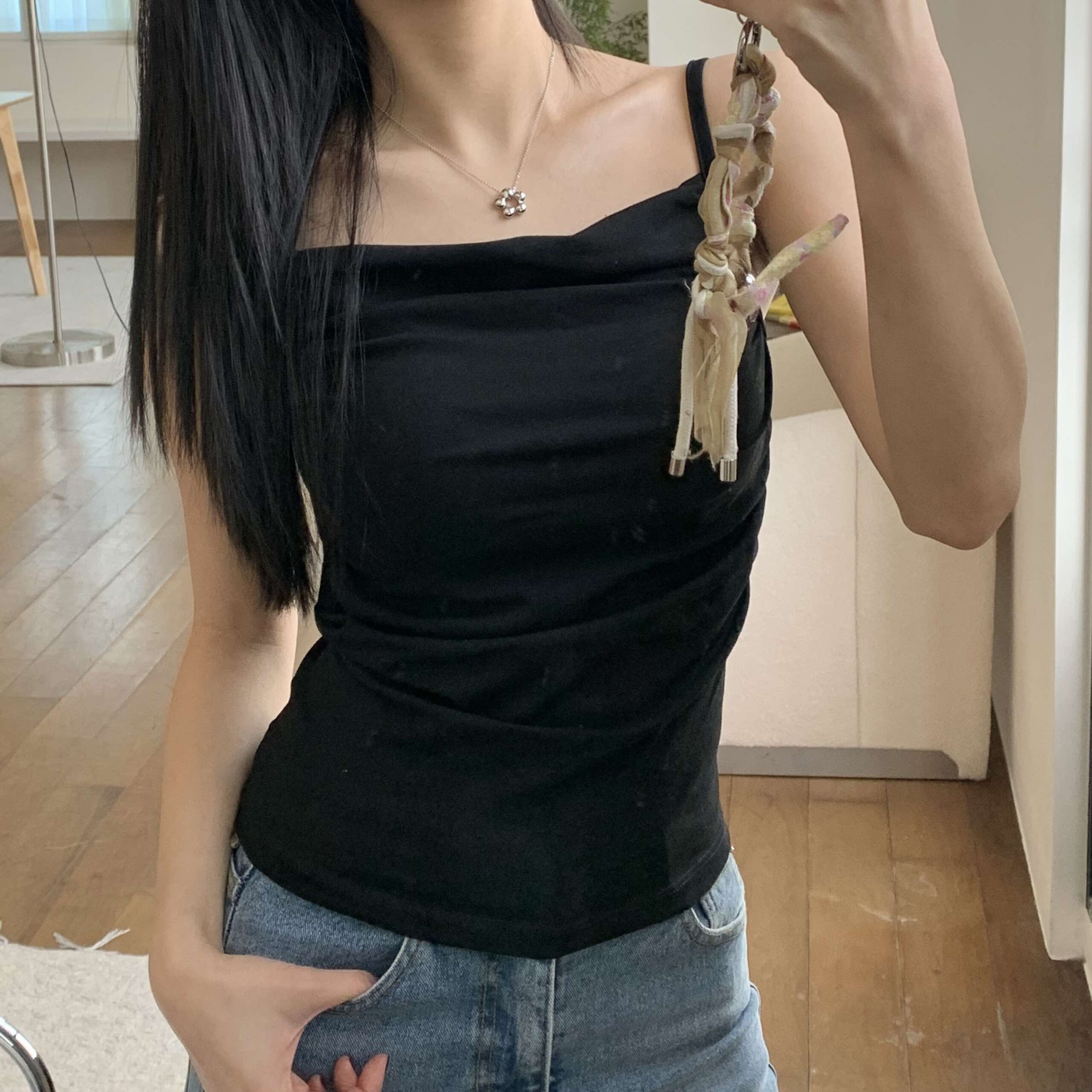 好身材抓皺bra top (黑)