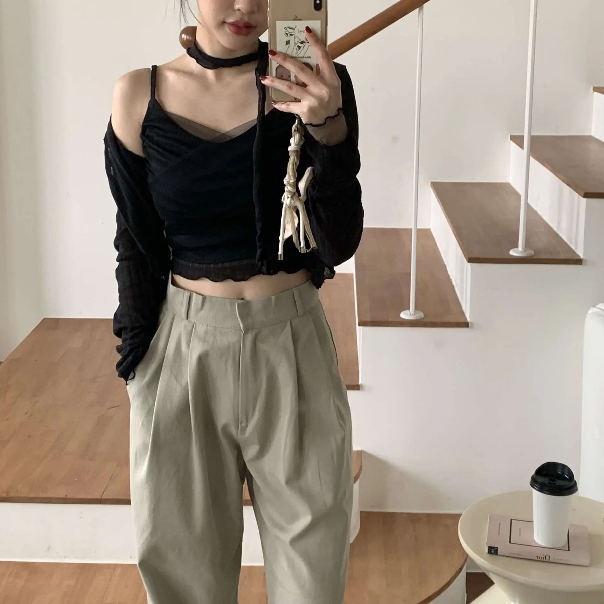 小公主網紗拼接set (黑)