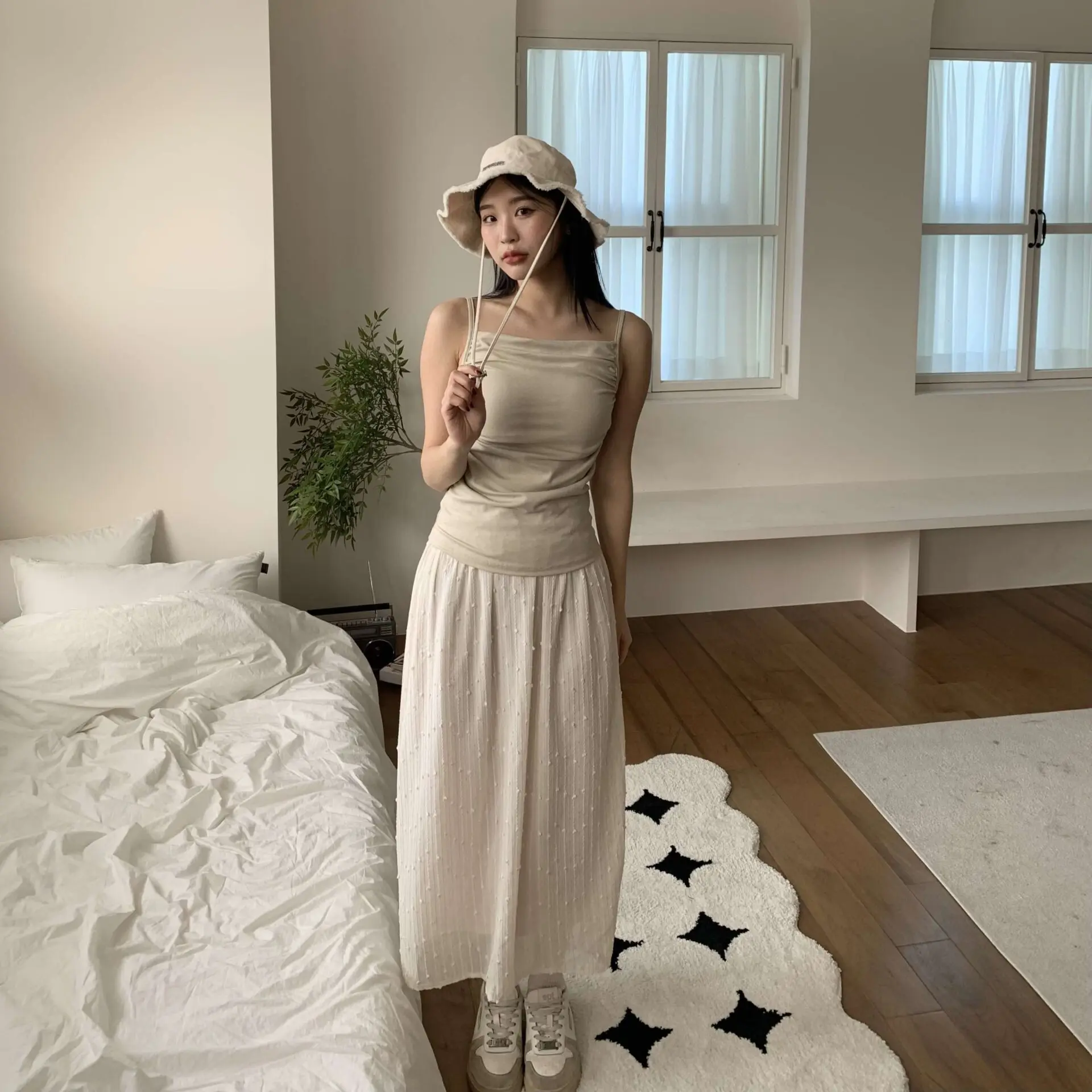 好身材抓皺bra top (杏)