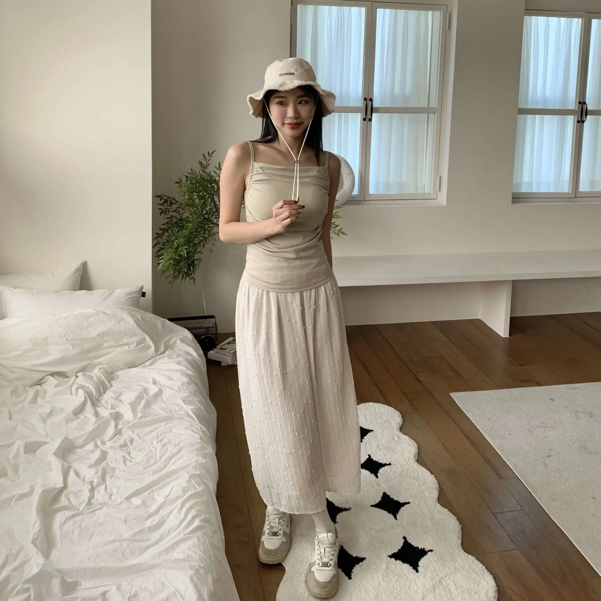 好身材抓皺bra top (杏)