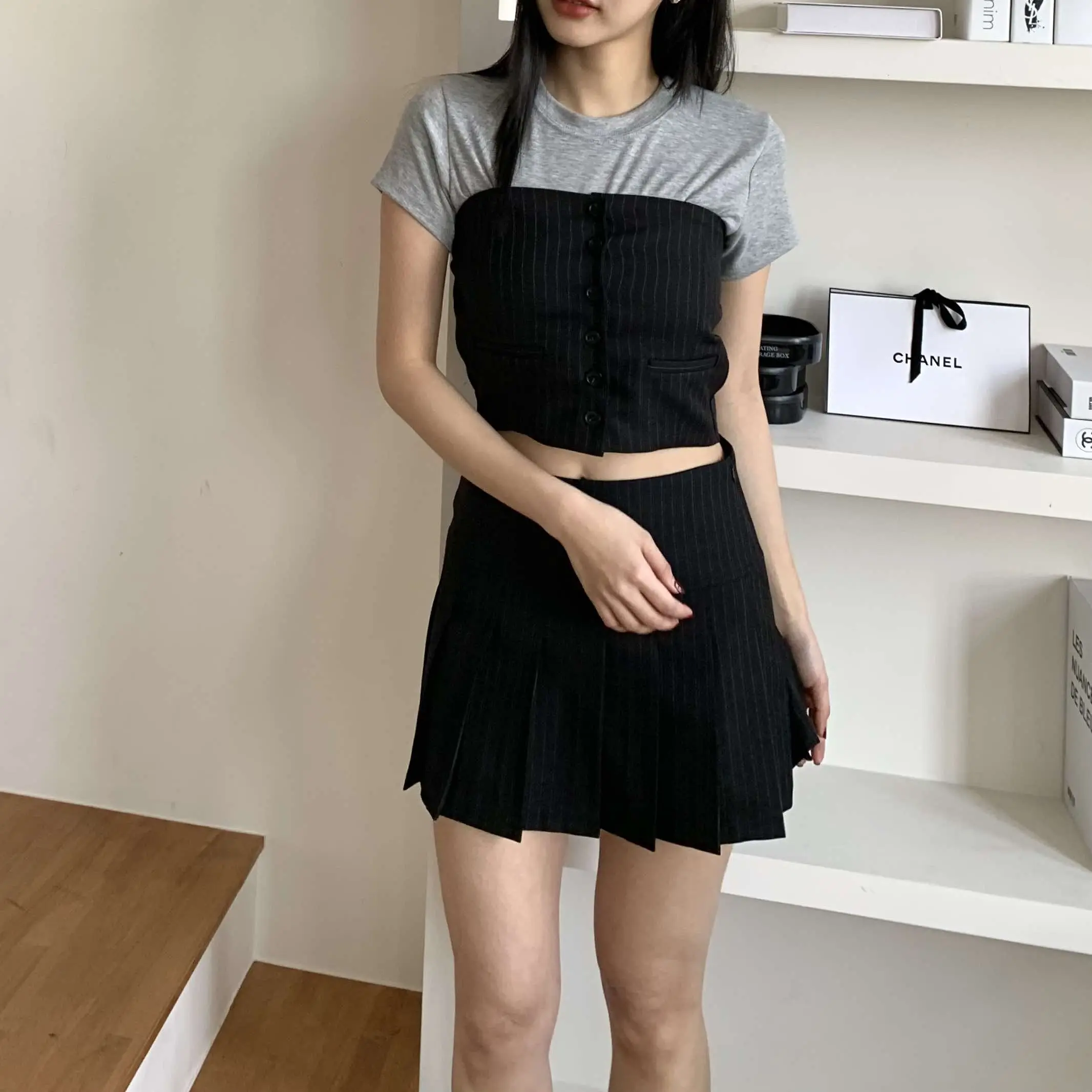 質感小辣條紋西料Set (可分開購買)