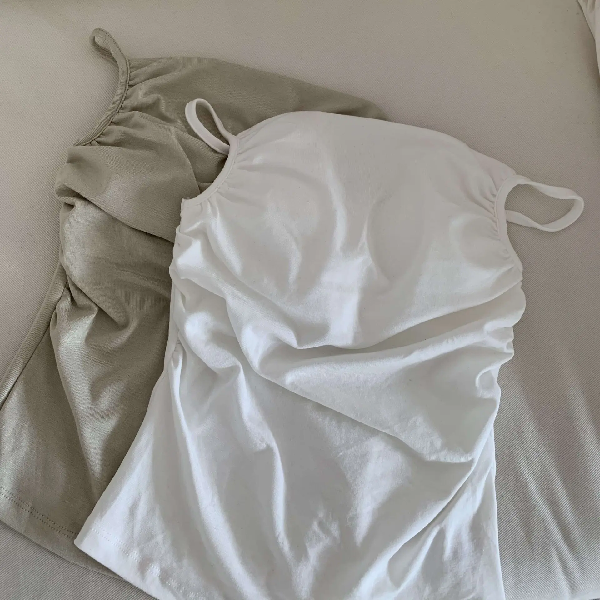 好身材抓皺bra top (杏)