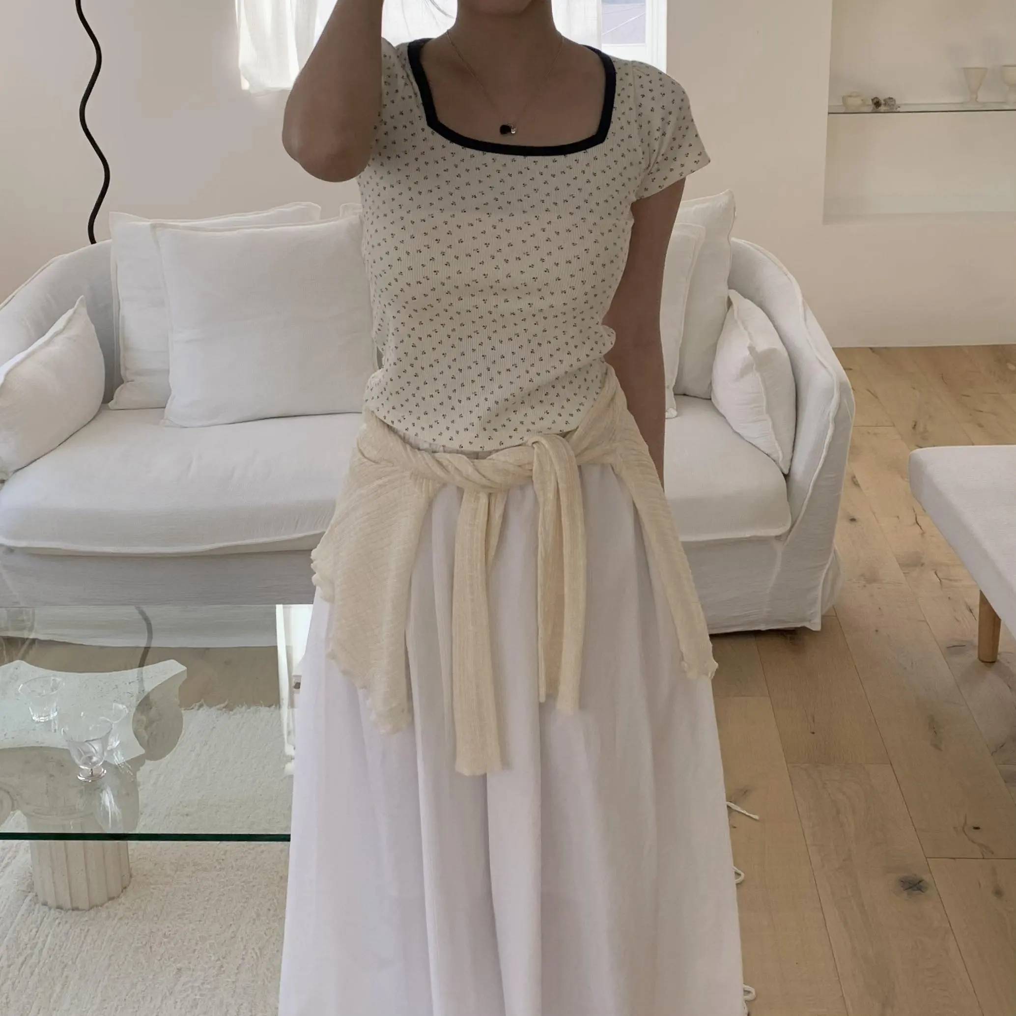 濟州島寶藏長裙 (白)