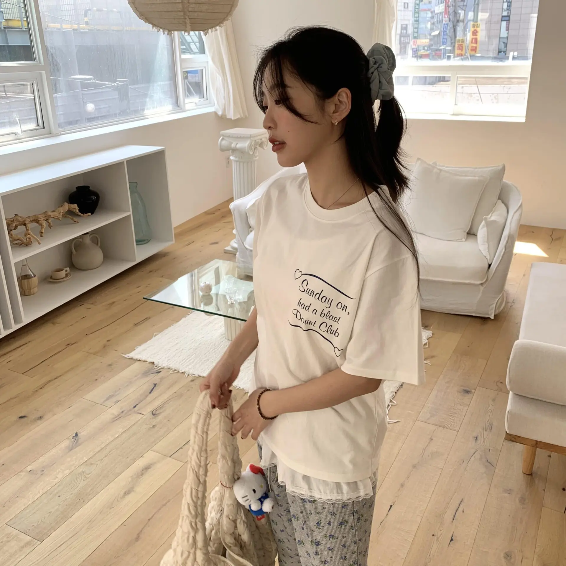 溫柔小姊姊條紋髮圈(2色)