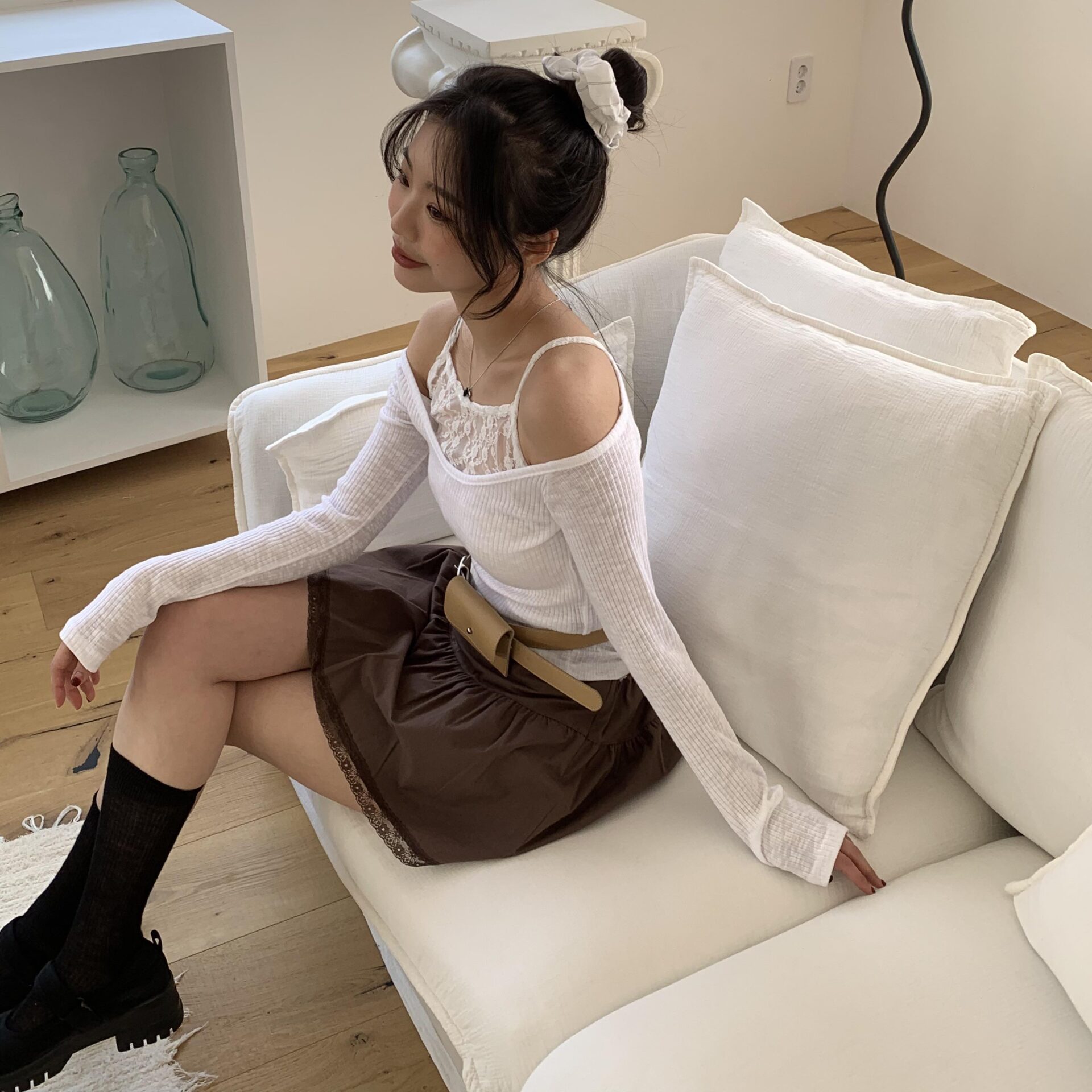 溫柔小姊姊條紋髮圈(2色)