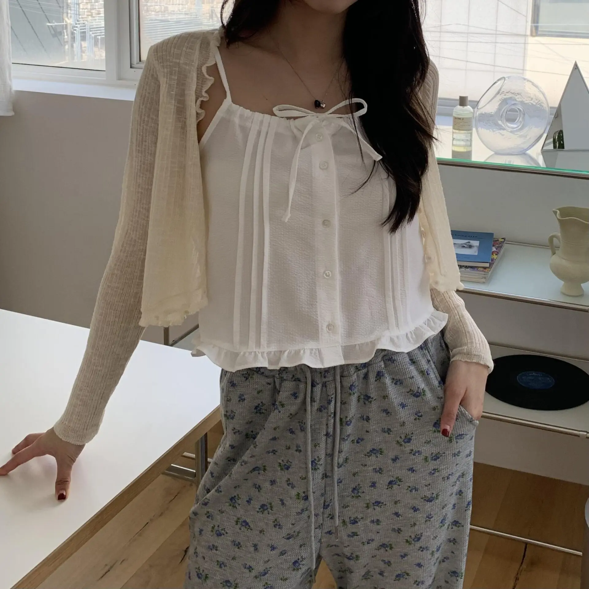 Rosy小仙子綁帶背心 (白)