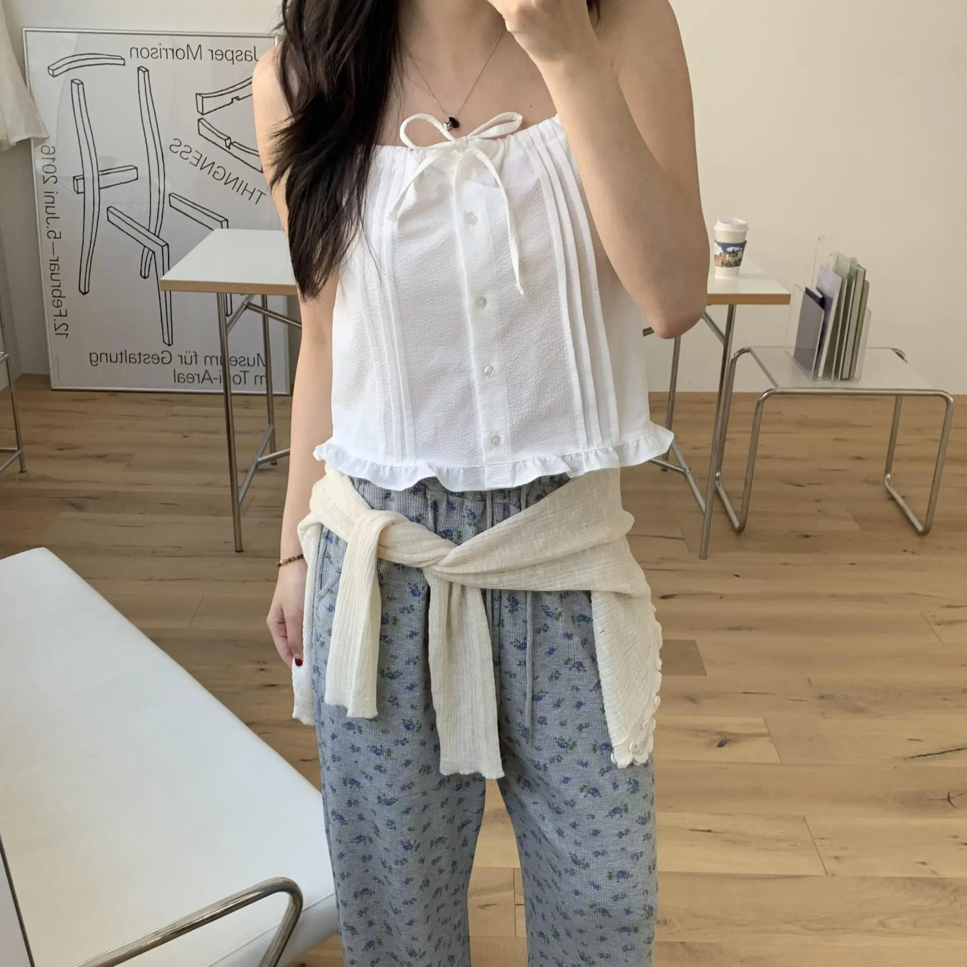 Rosy小仙子綁帶背心 (白)