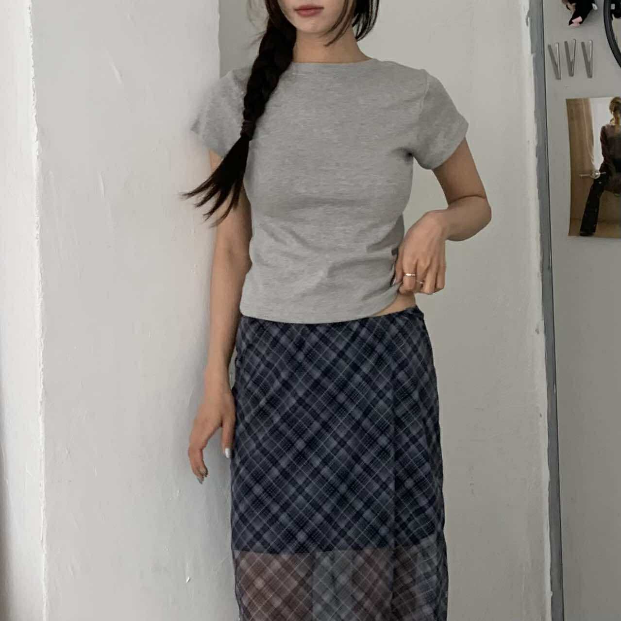 挺版合身Ｔ(灰)