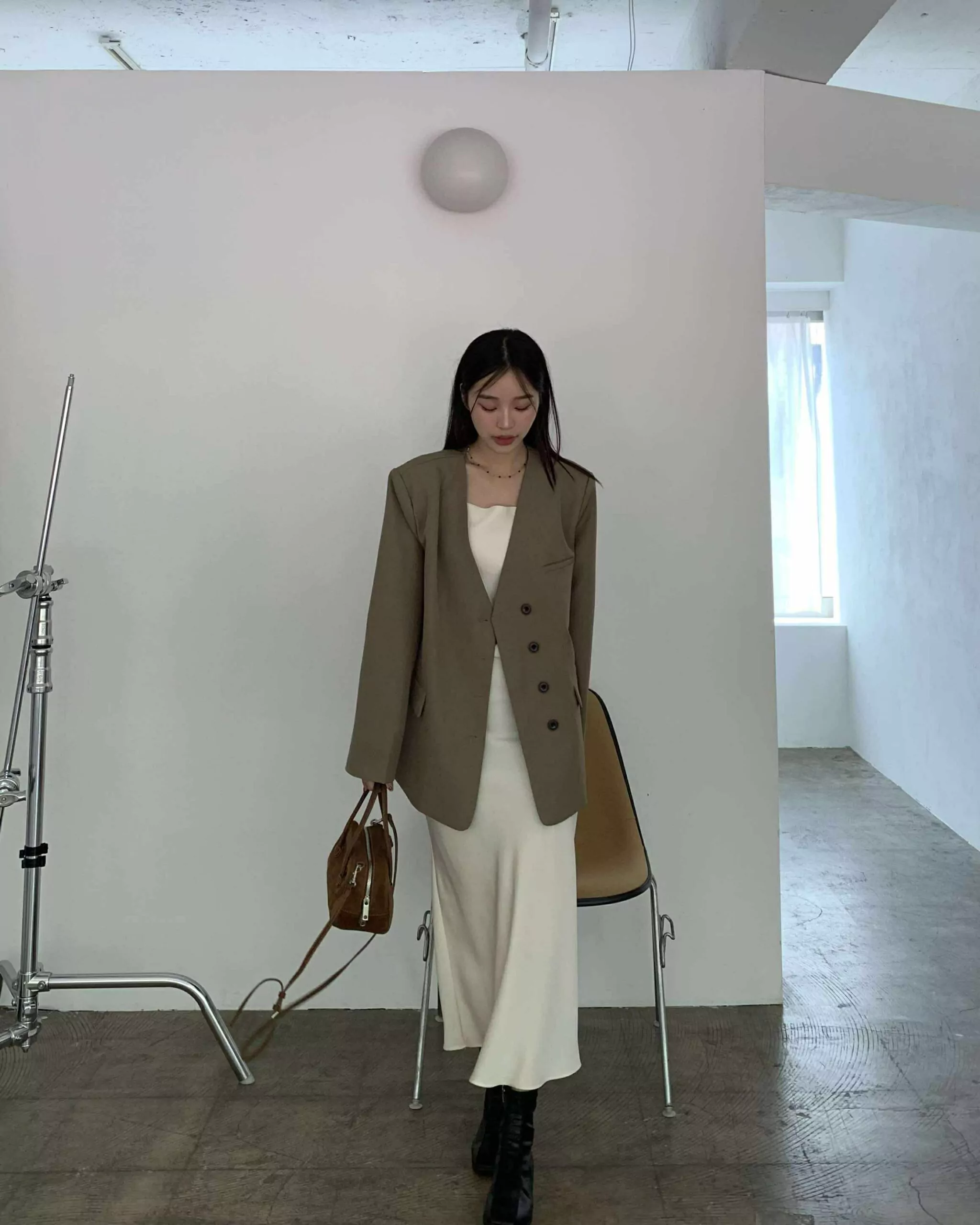 Grace質感西外背心套裝組 (可分開購買) (摩卡)