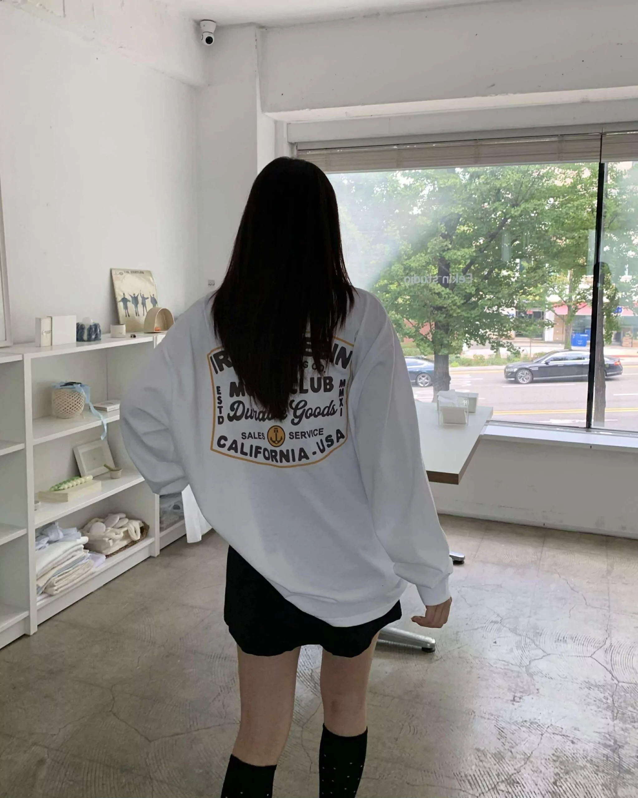 焦糖餅乾背後圖案T (白)