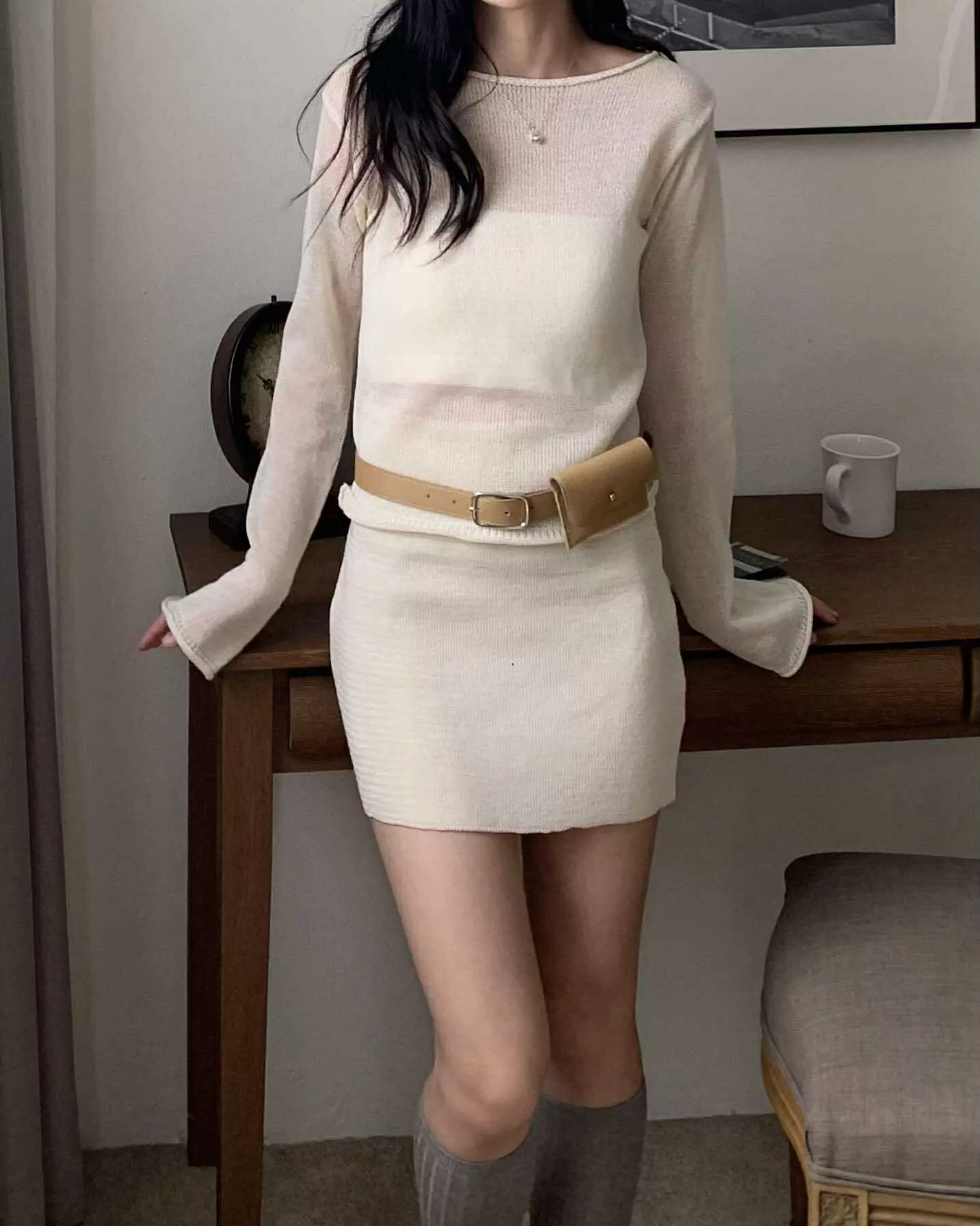 緞面蕾絲仙女洋裝