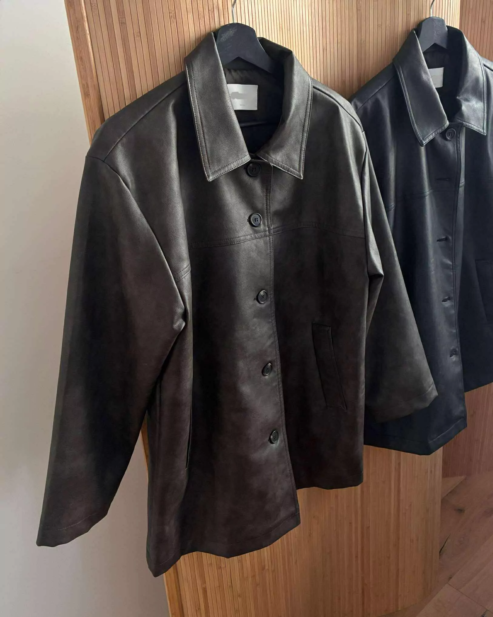 零死角歐膩皮質外套(咖)