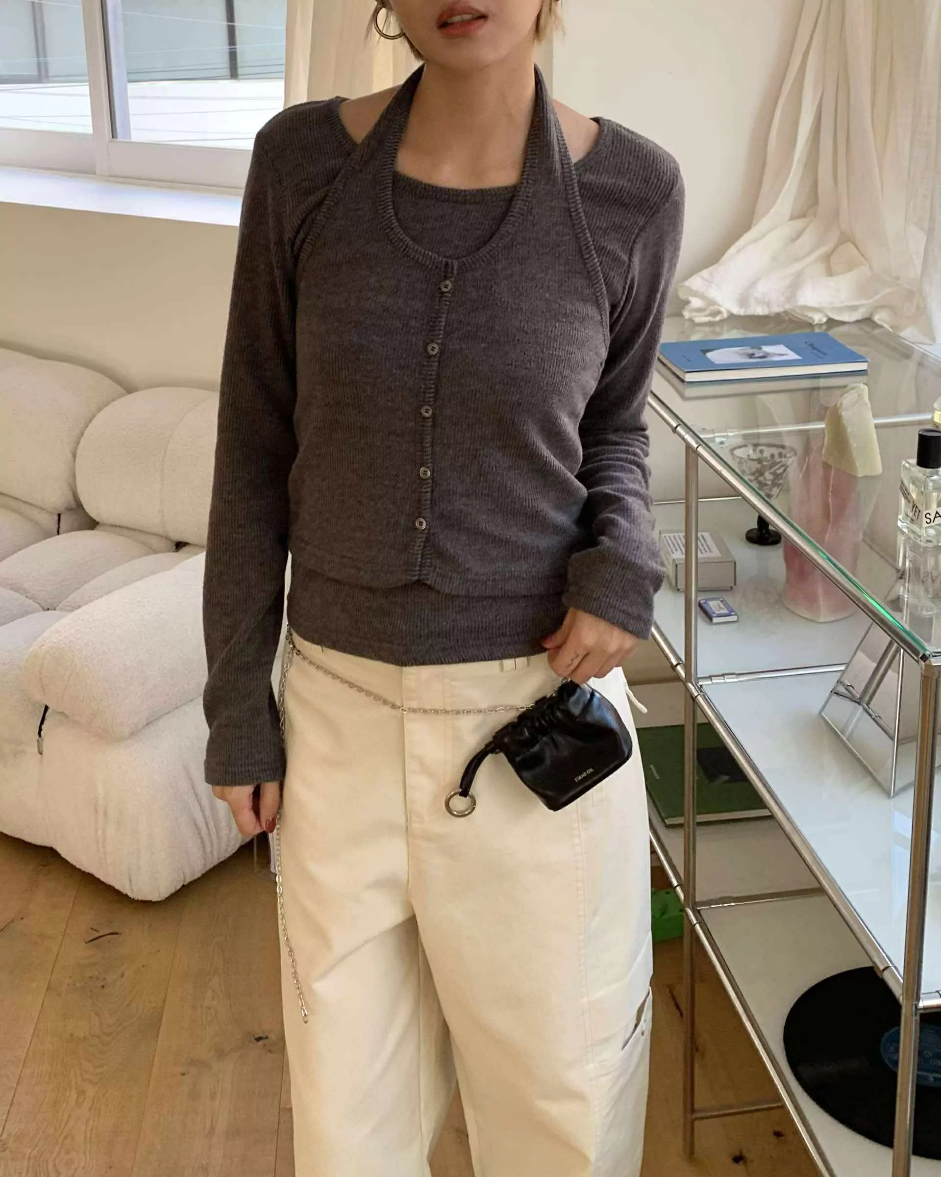 575754258_1362516801892795_3999444950900908344_n 歐膩磨毛繞頸疊穿set (灰)