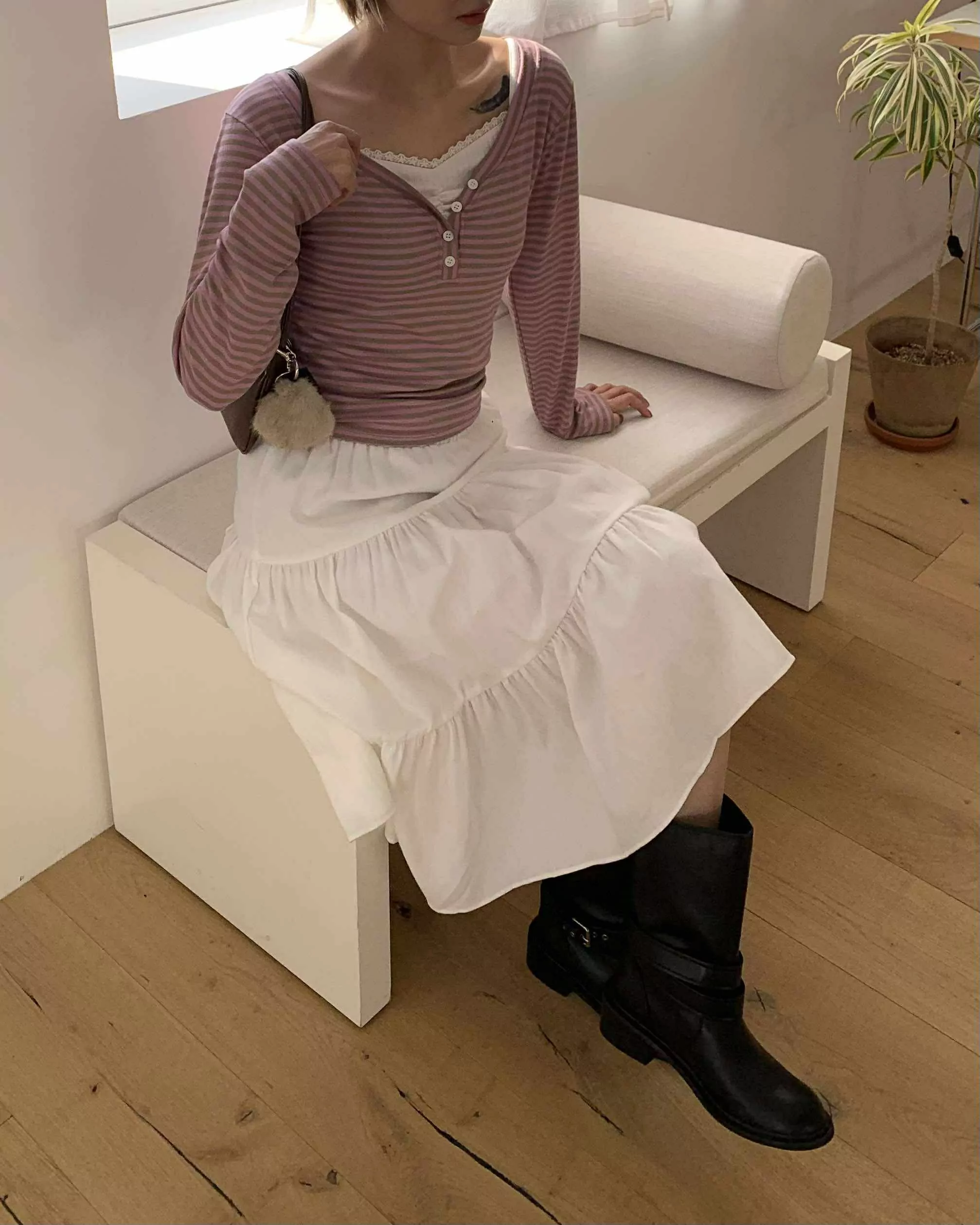 浪漫層次澎澎裙 (白)