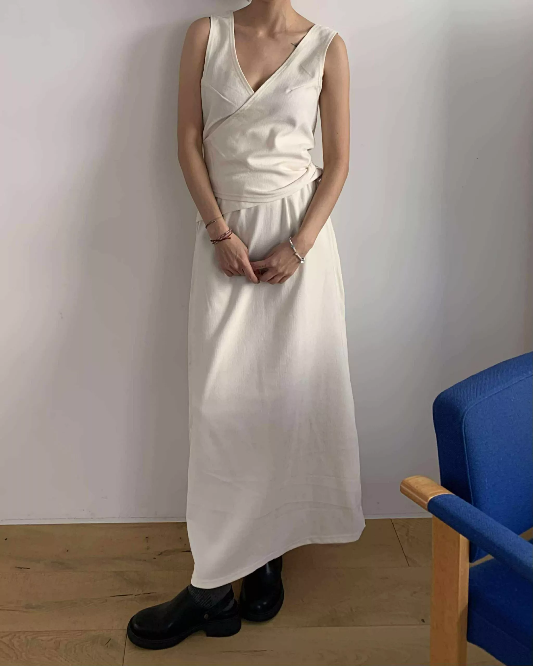 清潭洞晚餐約會質感套裝(白)