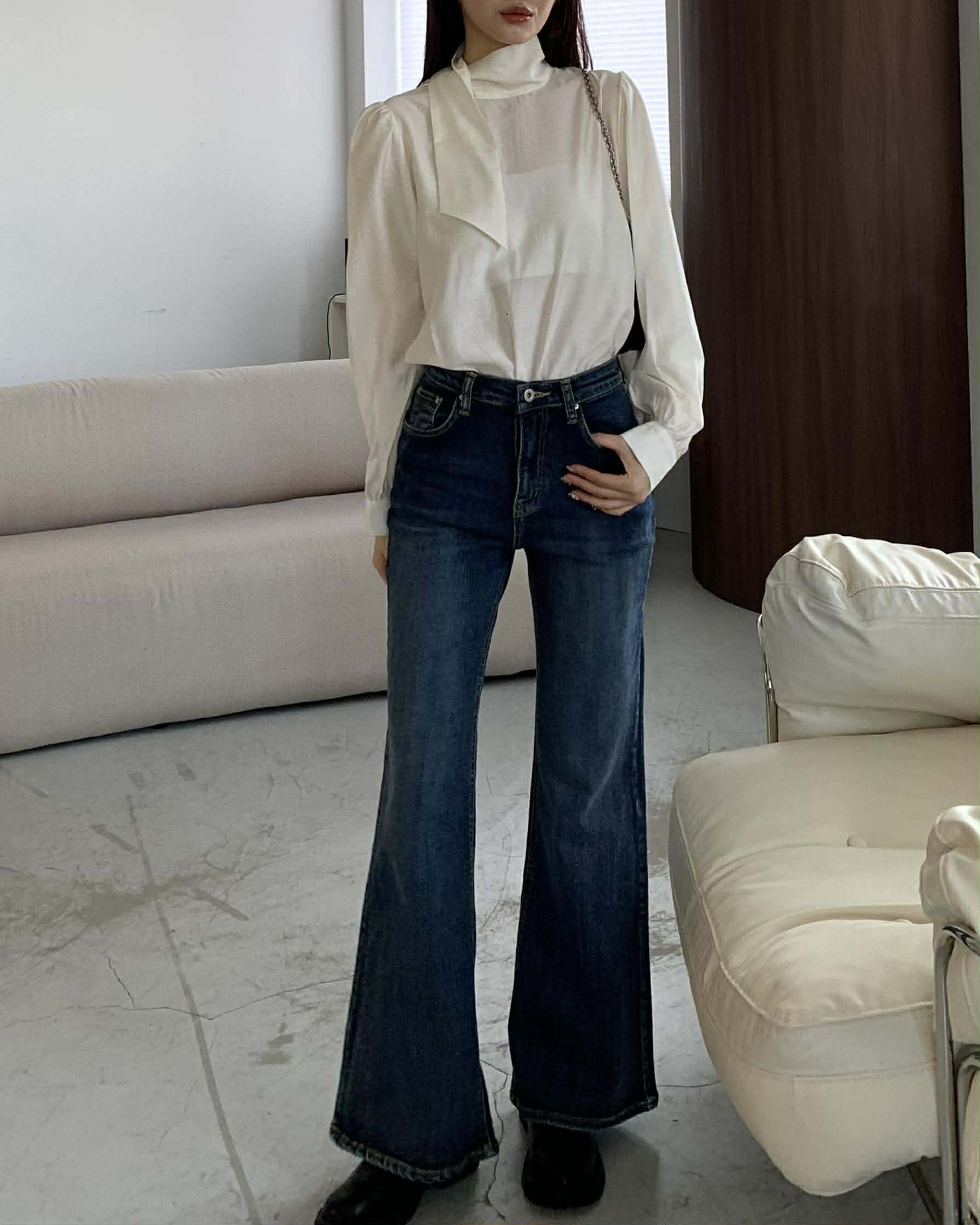 太好看了！激瘦喇叭牛仔褲