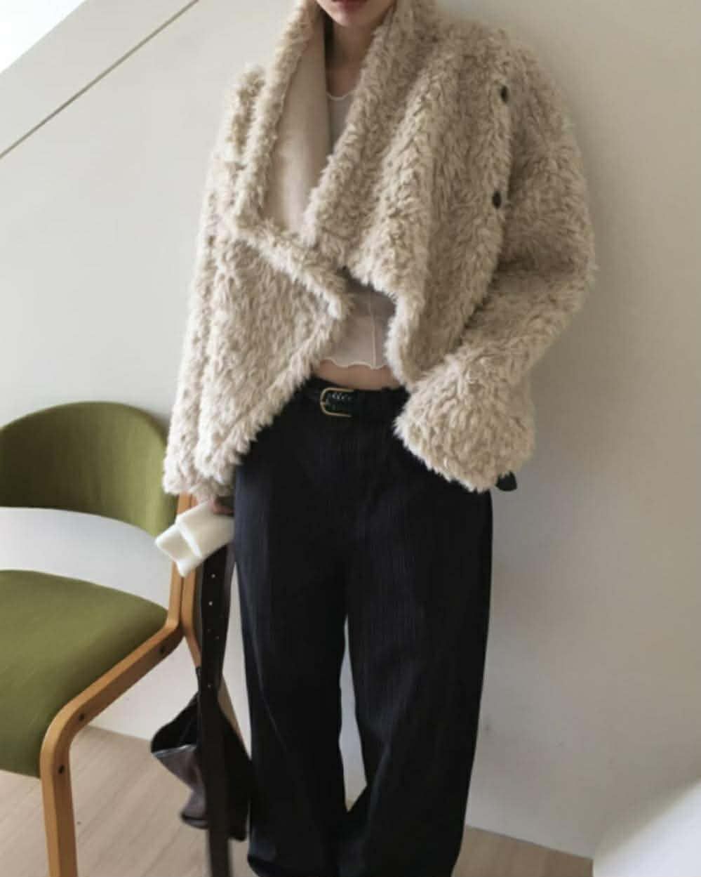 已經太美了！萬中選一毛毛外套