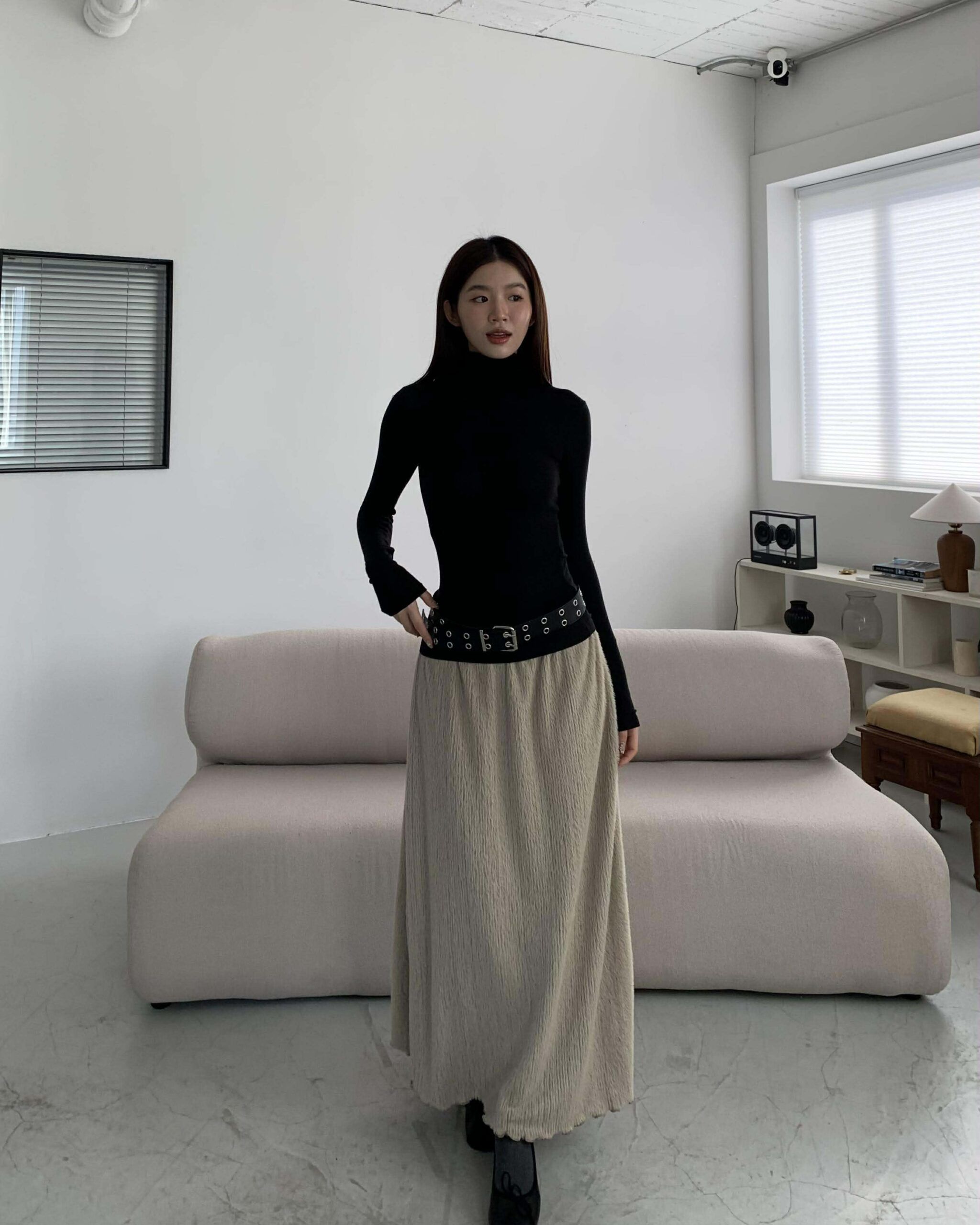 擁抱冬季高領親膚打底衣 (黑)