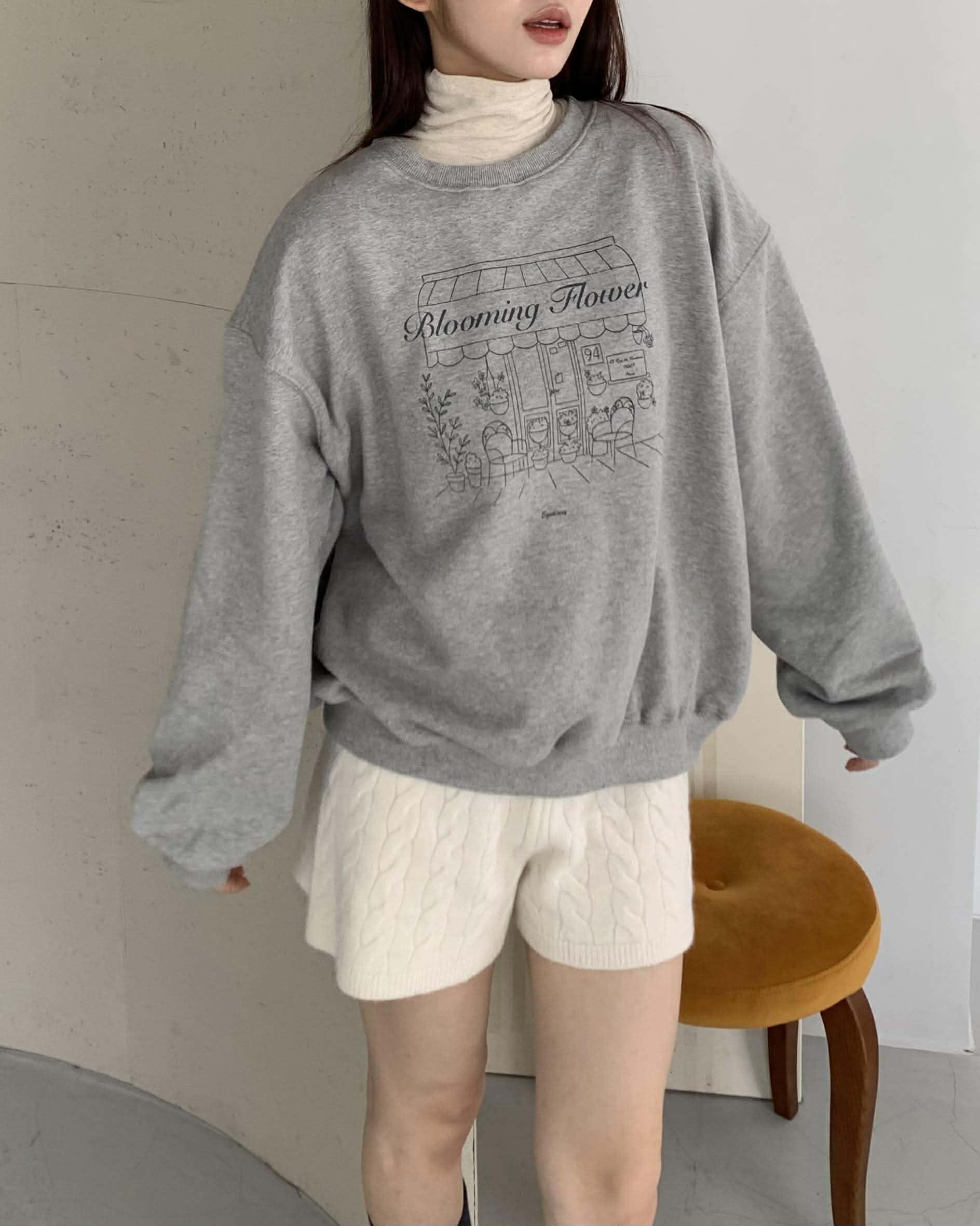 邂逅浪漫花店質感衛衣