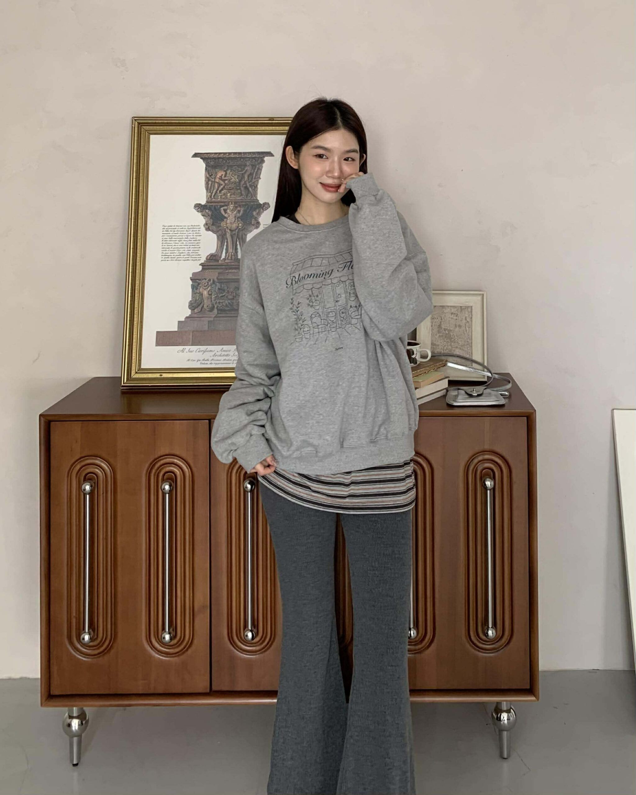 邂逅浪漫花店質感衛衣