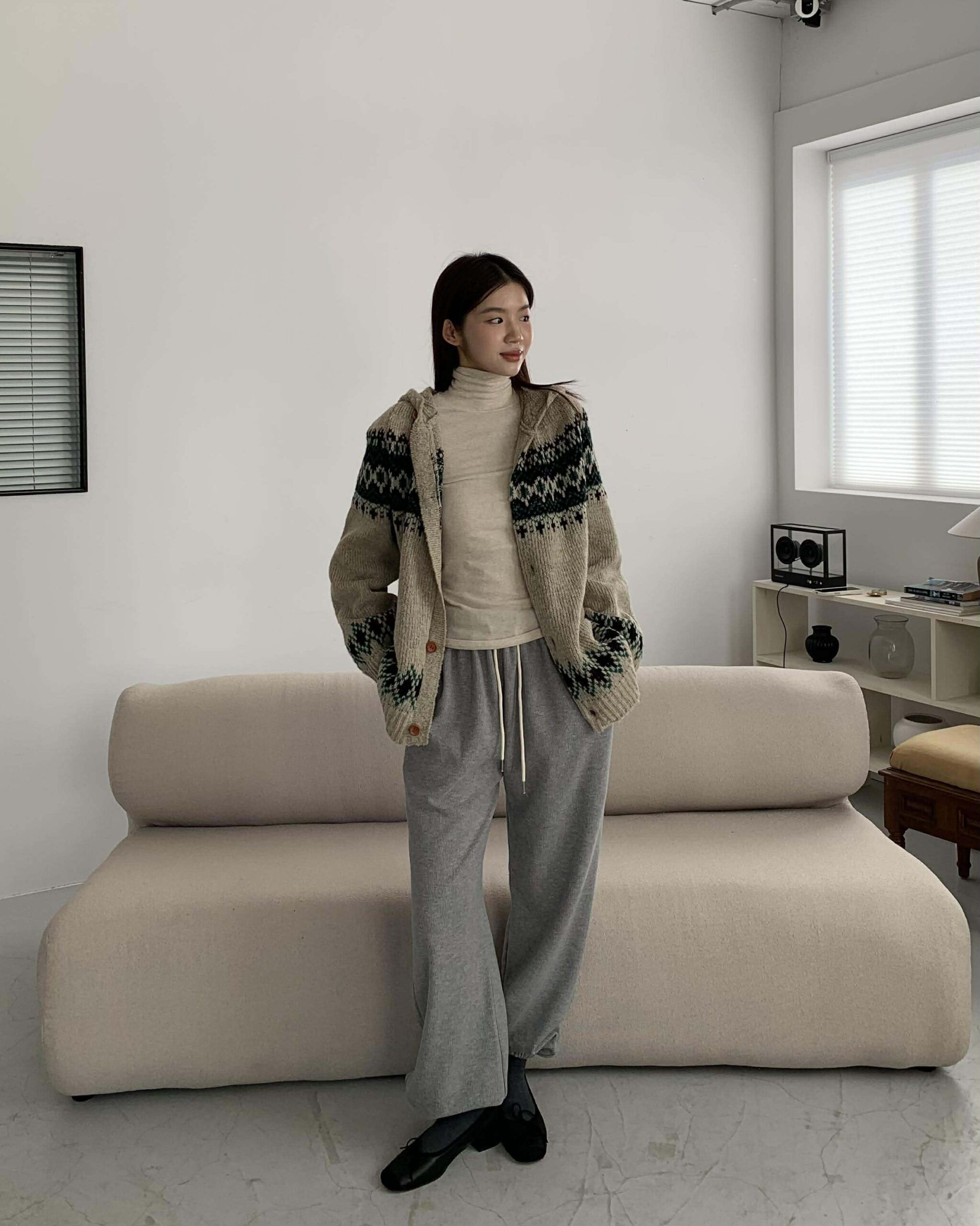 擁抱冬季高領親膚打底衣 (燕麥)