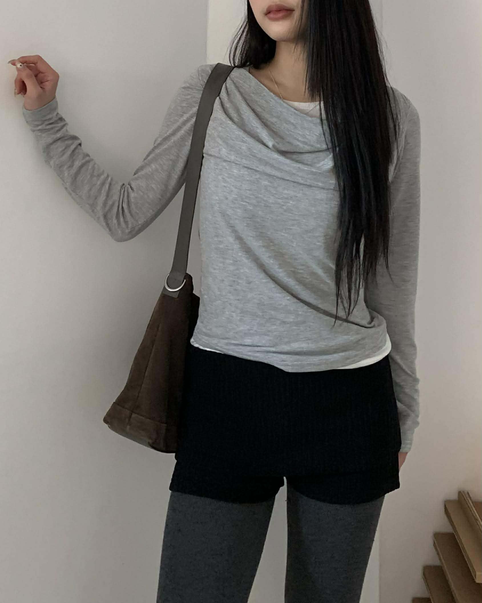辣妹必收反摺坑條短褲