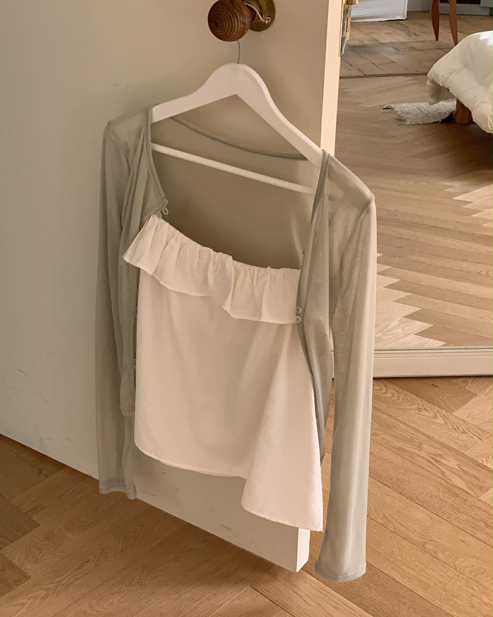 小仙子花瓣造型背心 (白)